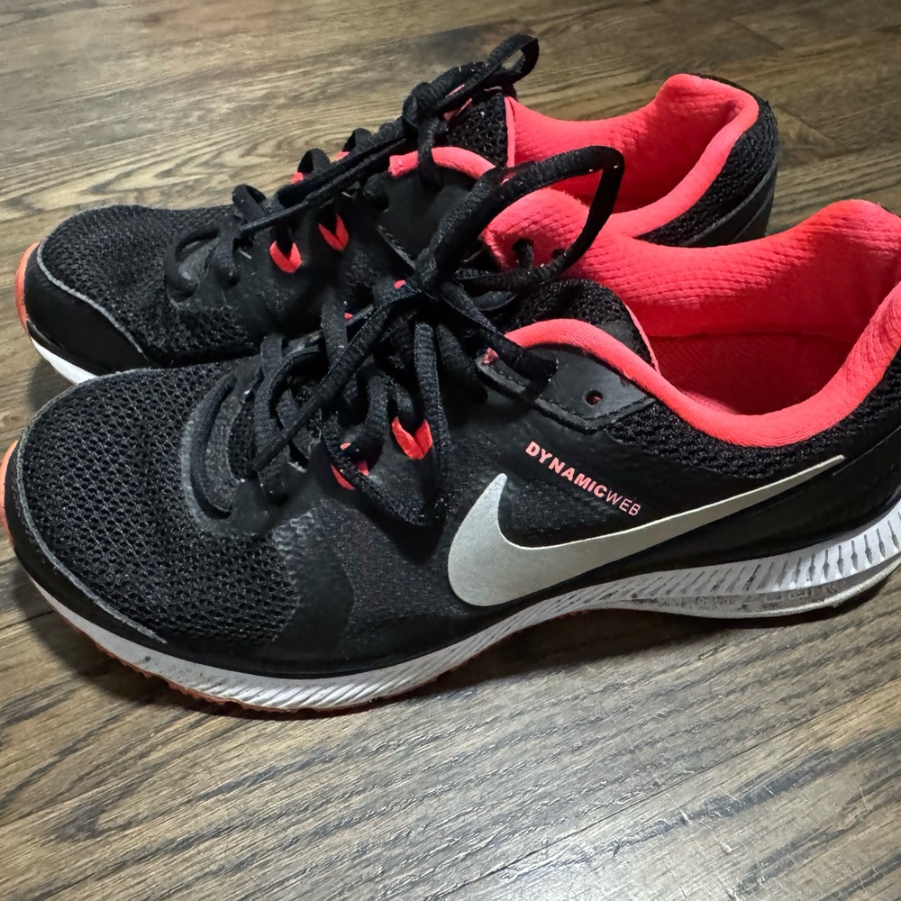 Nike Black and Pink running shoes